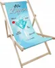 Skladacie drevené záhradné ležadlo s motívom Blue Lagoon – Náhľad obrázku produktu 1