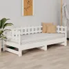 vidaXL Rozkladacia posteľ biela 2x(90x200) cm Masívne Náhľad obrázku produktu 3