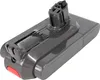 A gray battery pack for a vacuum cleaner, shown against a white background. Voir les images du produit