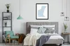 MuchoWow® Gerahmtes Poster Blau - Minimalismus - Abstrakt Produktbild-Vorschau 7