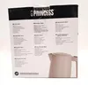 The image shows the side of a product box for a Princess Wave kettle, with product information listed in multiple languages and a partial view of the kettle itself. Náhľad obrázku produktu