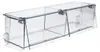 A clear plastic storage container with two compartments and hinged lids. Produktbild-Vorschau