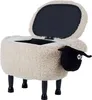 BELIANI Hocker für Kinder Holz Polyester Hellbeige Produktbild-Vorschau 7