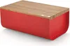 Alessi BG03 R Mattina Brotkasten, Stahl, Bambusholz, rot, Produktbild-Vorschau 2
