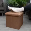Intirilife Skládací sedací taburet 38x38x38 cm v barvě Náhled obrázku produktu 4