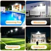2x 300W LED-Flutlicht IP66 30000LM 6500K kaltweiß für Außen Productafbeelding-voorbeeld