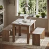 Stół jadalny Vicco Sentio Sonoma 80 x 80 cm z 2 ławkami, Podgląd zdjęcia produktu 2