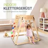 A child plays on a wooden indoor climbing frame in a bright, airy room. Podgląd zdjęcia produktu