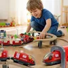 Große Holzeisenbahn mit Schienen, Zügen & Zubehör für Produktbild-Vorschau 6