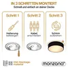 MONZANA® Plafonnier moderne 40W rond 30 cm 1 flamme E27 Voir les images du produit 3