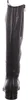 The back view of a black leather boot. Produktbild-Vorschau