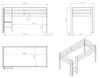 Vipack Spielbett Pino, Liegefläche 90x200 cm mit Textilset Produktbild-Vorschau 6