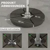 Outsunny Schirmgewicht 4-tlg. Schirmständer mit  Wasser Produktbild-Vorschau 6