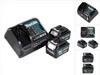 A Makita power source kit with a charger and two batteries is displayed against a white background. Anteprima dell’immagine prodotto