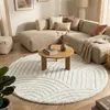 Runder Teppich im skandinavischen Stil - Lova Arches, Creme Produktbild-Vorschau 2