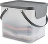 ROTHO Úložný koš Albula 25l 40x23,5x34cm průhledné víko Náhled obrázku produktu 7