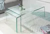 Tavolino da salotto 100 cm in vetro, design moderno per il Anteprima dell’immagine prodotto 3