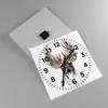 Wanduhr - Quadrat - Glasuhr - Surrealismus Hirsch Boho - Produktbild-Vorschau 2