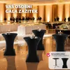 tectake® vysoký stůl Eren kulatý s krytem stolu plastové Náhled obrázku produktu 4
