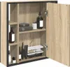 Szafka z lustrem vidaXL, dąb Sonoma, 60 x 16 x 60 cm, Podgląd zdjęcia produktu 3