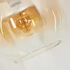 Cesaro Stehlampe aus Metall/Glas in Messing/Bernstein/Klar Produktbild-Vorschau 3