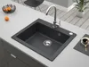 Granitspüle - Spülbecken - Küchenspüle - Black Metallic - Produktbild-Vorschau 6