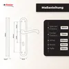 DOMINO Türgriff 72 Drückergarnitur BB-Buntbart | Produktbild-Vorschau 4