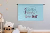 MuchoWow® Wandteppich Wandbehang Zitat "Noch ein Glas? Wein Produktbild-Vorschau 3