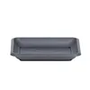 A dark gray rectangular plant saucer is shown against a white background. Produktbild-Vorschau