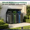 Mülltonnenbox MODUS | 3er | HxBxT 118,5x204x80 cm | für 3 x Produktbild-Vorschau 3