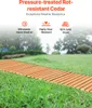 SucceBuy Sentiero da giardino dritto estensibile in legno, Anteprima dell’immagine prodotto 4
