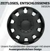 Radkappen 16 Zoll  schwarz - Radzierblenden 4er-Set von Produktbild-Vorschau 5
