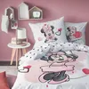 A child's bedroom with Minnie Mouse themed bedding. Produktbild-Vorschau
