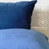 Lionmood Premium Samt Kissenbezug Blau 45x45cm -1er- Velvet Produktbild-Vorschau 4