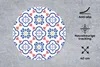 MuchoWow® Mauspad Mousepad Blume - Blau - Rot - Muster Produktbild-Vorschau 3