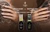 A marketing image showcasing two nail polish bottles with hands displaying manicured nails in the background. Náhled obrázku produktu