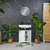 Mueble de baño bajo lavabo con puertas, de color blanco, Vista previa de la imagen del producto 1