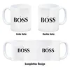 Kaffeebecher 'Ja, Boss' Büro Motiv ca. 300 ml, 9 cm, Produktbild-Vorschau 4
