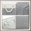 A collage of four close-up images showing details of a fabric storage basket. Anteprima dell’immagine prodotto