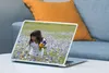 MuchoWow® Laptop Aufkleber Sticker Cover Mädchen - Blumen - Produktbild-Vorschau 4
