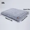 A gray orthopedic dog bed with dimensions indicated by text overlays. Náhľad obrázku produktu