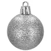 A single silver glitter Christmas ornament is shown against a white background. Anteprima dell’immagine prodotto