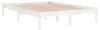 vidaXL Letto in legno massiccio di pino bianco 160x200 cm Anteprima dell’immagine prodotto 3