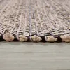 Teppich Wohnzimmer Kurzflor Jute Handgewebt Meliertes Ethno Produktbild-Vorschau 2
