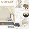 MODFU  Gartenmöbel Gartenliege Rattanliege Doppelbett Produktbild-Vorschau 6