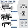 MEXO Gartenlounge-Set Gartenmöbel Set Aluminium Loungeset Produktbild-Vorschau 2