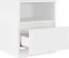 vidaXL Nočný stolík biely 40x40x50 cm Materiál drevo Náhľad obrázku produktu 4