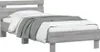 vidaXL Bettgestell mit Kopfteil Grau Sonoma 90x200 cm Produktbild-Vorschau 4