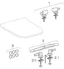 Geberit  Siège de WC Geberit Smyle Slim, structure sandwich Voir les images du produit 8