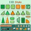 Olvy Magnetische bouwstenen, 110 stuks, Montessori Productafbeelding-voorbeeld 2